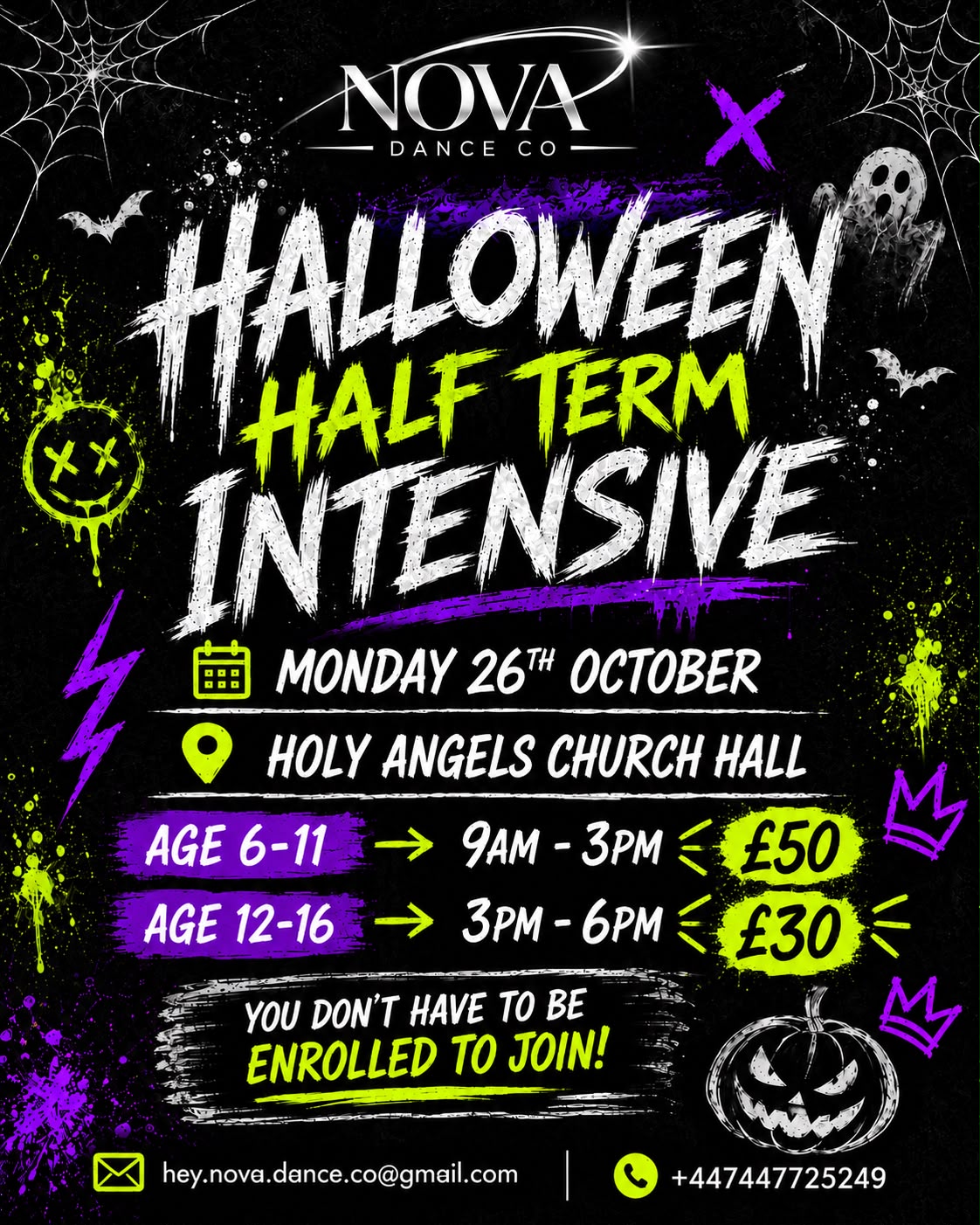 Halloween Half Term Intensive