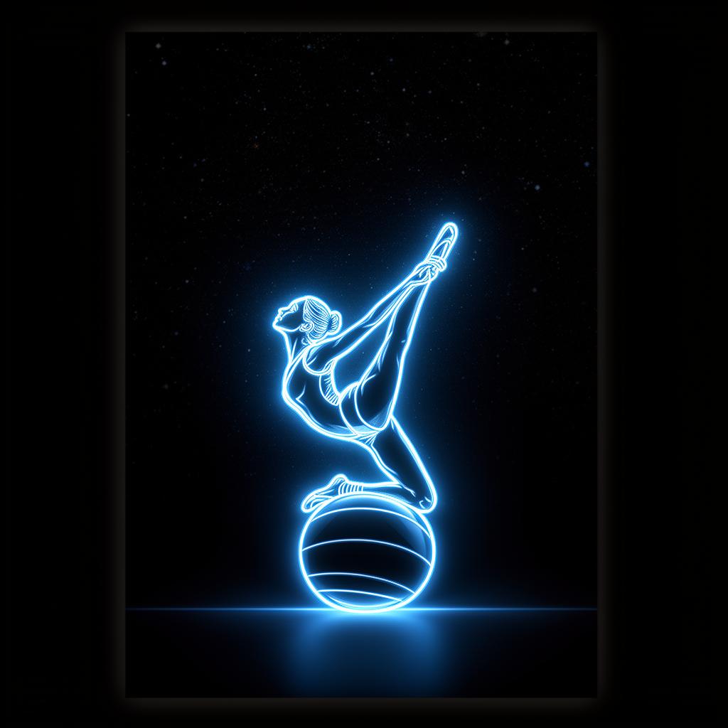 PBT neon line illustration